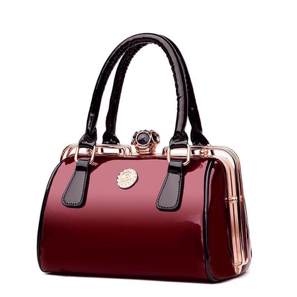 Lord & Elizabeth Luxury Patent Leather Handbag Bags Lord Elizabeth
